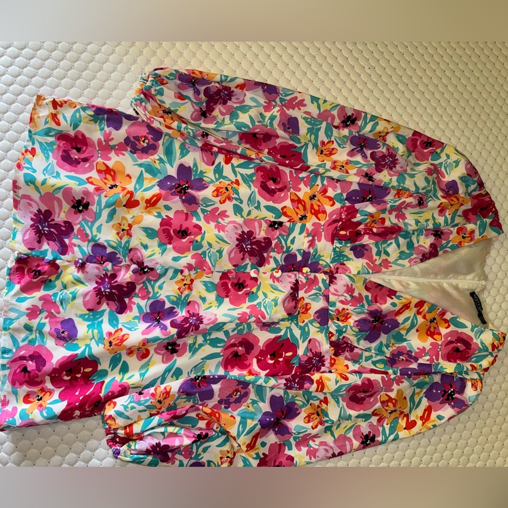 Long sleeve flower dress